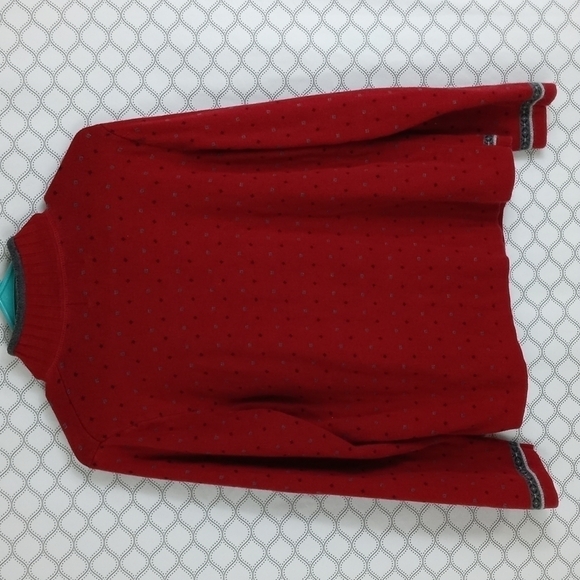 Woolrich full zip Women's med lined red & gray casual winter mountains sweater - Picture 3 of 11